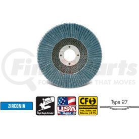 42542 by CGW ABRASIVE - CGW Abrasives 42542 Abrasive Flap Disc 5" x 7/8" 40 Grit Zirconia