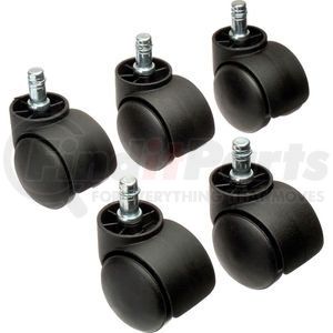 Global Industrial RP2022 Desk Chair Interion® 50mm Casters w/Barrel, 5 Per Set