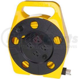 SL-755 by BAYCO PRODUCTS - Bayco&#174; Quad Plug Cord Reel SL-755, 16/3 GA, 25'L Cord, Yellow