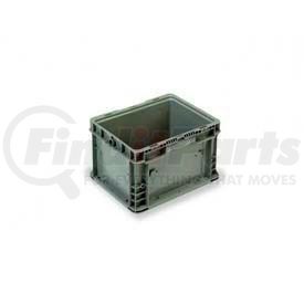 NXO1215-9-GY by LEWIS-BINS.COM - ORBIS Stakpak NXO1215-9 Modular Straight Wall Container, 12"L x 15"W x 9-1/2"H, Gray