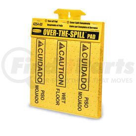 FG425400YEL by RUBBERMAID - Rubbermaid&#174; 4254 Over-The-Spill&#153; Pad, 22 Sheets/Pad