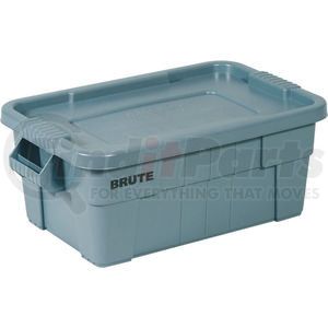 FG9S3000GRAY by RUBBERMAID - Rubbermaid 14 Gallon Brute Tote with Lid FG9S3000GRAY -  27-1/2 x 16-3/4 x 10-3/4  - Gray