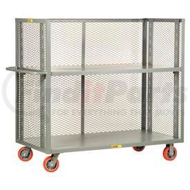 T2-A-2448-6PY by LITTLE GIANT - Little Giant&#174; 3-Sided Adjustable Truck T2-A-2448-6PY, Mesh Sides, 24 x 48