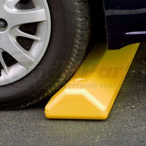 1790Y by JUSTRITE - Eagle Parking Curb with Hardware 72"L x 4"H x 8"W Yellow, 1790Y