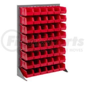 603387RD by GLOBAL INDUSTRIAL - Global Industrial&#153; Singled Sided Louvered Bin Rack 35 x 15 x 50 - 42 Red Premium Stacking Bins