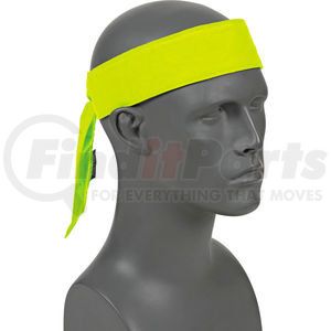 12566 by ERGODYNE - Ergodyne&#174; Chill-Its&#174; 6700CT Evap. Cooling Bandana w/ Built-In Cooling Towel - Tie, Lime