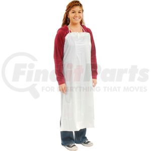 UUW-45 by PIP INDUSTRIES - 6 Mil Raw Edge Vinyl Apron - White, 35" x 45"