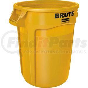 FG264360YEL by RUBBERMAID - Rubbermaid Brute&#174; FG264360YEL Trash Container w/Venting Channels, 44 Gallon - Yellow