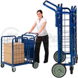 242026 by GLOBAL INDUSTRIAL - Global Industrial&#153; Fold-A-Way Stock Cart, 2 Shelves, 28"Wx38"L, 750 Lbs. Cap.