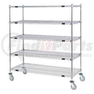 558802A by GLOBAL INDUSTRIAL - Nexel&#174; Open Sided Wire Stock Picker Truck 5 Wire Shelves 800 Lb. Cap.