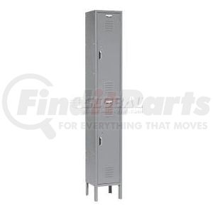 652174GY by GLOBAL INDUSTRIAL - Global Industrial&#153; Paramount&#174; Double Tier 2 Door Locker, 12"Wx12"Dx36"H, Gray, Assembled