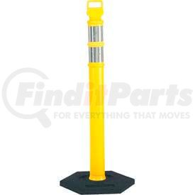 03-747Y by CORTINA SAFETY PRODUCTS - 45" Yellow Ez Grab Delineator Post W/2ea 3" Hi Reflective