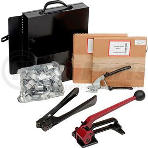 SK48 by PAC STRAPPING PROD INC - Steel Strapping Kit With Two 1/2" x 200' Coils, Tensioner, Sealer, Cutter & Case