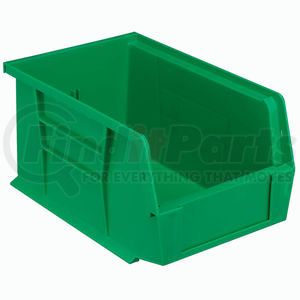 QUS221GN by QUANTUM STORAGE SYSTEMS - Plastic Stack & Hang Bin, 6"W x 9-1/4"D x 5"H, Green