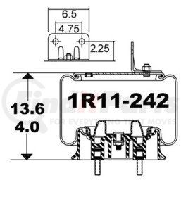 Continental AG 1R11-242 Suspension Air Spring Kit [FORMERLY GOODYEAR] AIR SPRING