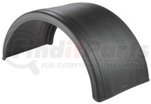 5005-76-1 by FLEETLINE - POLY ROUND FENDER BLACK 2 RIBS