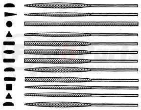 75-130-062 by FOWLER - NEEDLE FILE SET