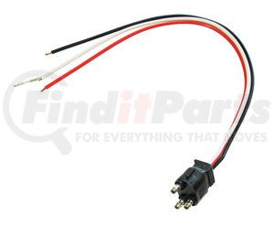 A45PBP by OPTRONICS - Three Wire Straight Pigtail for Stop Turn Tail Lights
