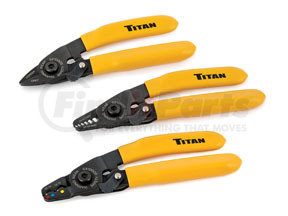 11476 by TITAN - 3-Piece Mini Electrical Tool Set - 5.5", 30-10 AWG Cutter/Stripper/Crimper