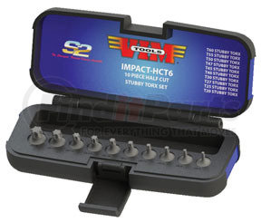 IMPACT-HCT6 by VIM TOOLS - 10 Pc. 3/8" Square Drive Torx Impact Driver Set