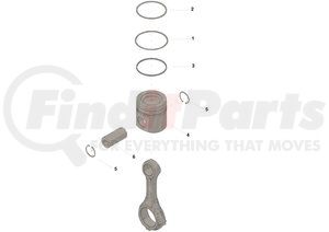 2881960 by CUMMINS - Engine Piston Kit