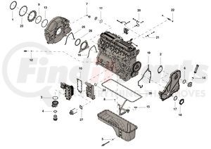 4309410 by CUMMINS - Lower Engine Gasket Set