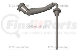 5418423 by CUMMINS - Exhaust Gas Recirculation (EGR) Tube - fits EPA17 Automotive 8.9L ISC/ISL Engine Model