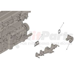 5579056 by CUMMINS - Exhaust Manifold Kit