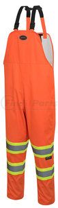 V1082350U-2XL by PIONEER SAFETY - 5627U HI-VIS Safety Rainwear Bib Pants, Orange - Size 2XL