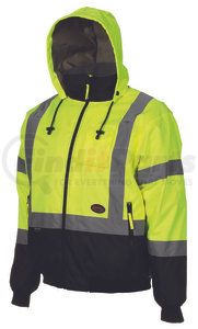 V1130560U-S by PIONEER SAFETY - Hi-Vis Insulated Bomber Jacket - Yellow, S