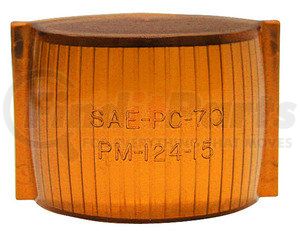 124-15A by PETERSON LIGHTING - 122-123-124 Clearance/Side Marker Replacement Lenses - Amber Replacement Lens