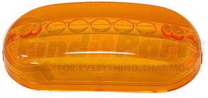 134-15A by PETERSON LIGHTING - 134-15 Oblong Clearance/Side Marker Replacement Lens - Amber Replacement Lens