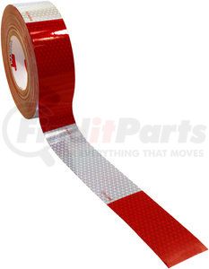 464-1 by PETERSON LIGHTING - 463/464/465/467/468 Reflective Marking Tape - 600 CP Red/White 2" Wide Roll