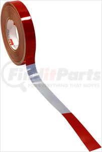 Peterson Lighting 465-5 Reflective Tape Conspicuity Tape, Red/ White 11/ 7, 1, 000 Cp, 150'L, 1", V82, box