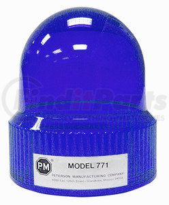 771-15B by PETERSON LIGHTING - 771-15 Revolving Light Replacement Lens - Blue Replacement Lens