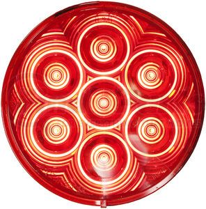 826KR-7 by PETERSON LIGHTING - 824R-7/826R-7 4" Round LED Stop, Turn and Tail Lights - Red Grommet Mount Kit