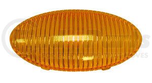 383-25A by PETERSON LIGHTING - 383-25 Oval Porch/Utility Replacement Lenses - Amber Replacement Lens