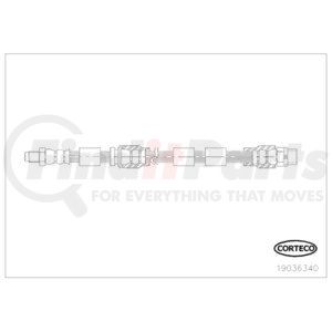 19036340 by CORTECO - Brake Hydraulic Hose