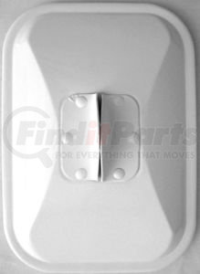 Cham-Cal 30504 Door Mirror Open Road 7 1/2"x 10 1/2" Medium Duty Truck Mirror, Painted White