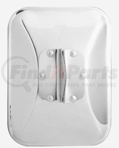 30201 by CHAM-CAL - Open Road 6"x 8" Light Duty Truck Mirror, Stainless Steel