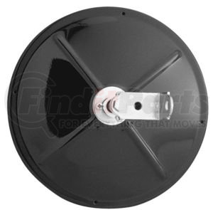 10803 by CHAM-CAL - Open Road 8 1/2" Convex Mirror, Painted Black