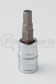 15605 by TITAN - Hex Bit Socket, 1/4" Drive, 5mm, Chrome