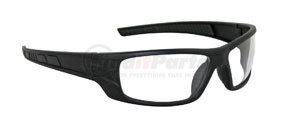 5510-01 by SAS SAFETY CORP - Black Frame VX9™ Safety Glasses with Clear Lens