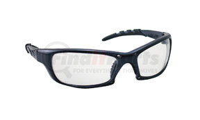 542-0300 by SAS SAFETY CORP - Charcoal Frame GTR™ Safety Glasses with Clear Lens