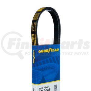 1060635 by GOODYEAR BELTS - Serpentine Belt - Multi V-Belt, 63.5 in. Effective Length, Polyester