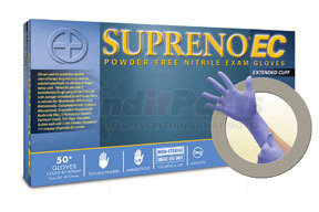 SEC3753XL by MICROFLEX - Supreno® EC Powder-Free Extended Cuff Nitrile Examination Gloves, Blue, 3XL