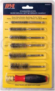 8080D by INNOVATIVE PRODUCTS OF AMERICA - 6-Piece Bore Brush Assortment w/ Driver Handle