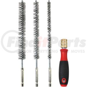 8083 by INNOVATIVE PRODUCTS OF AMERICA - 9" Stainless Steel Bore Brush Set w/ Driver Handle