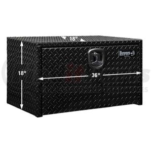 1725105 by BUYERS PRODUCTS - 18 x 18 x 36in. Black Diamond Tread Aluminum Underbody Truck Box