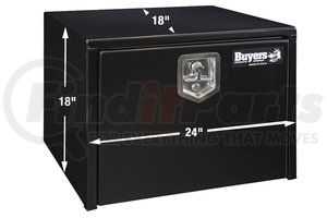 1702300 by BUYERS PRODUCTS - Truck Tool Box - Black, Steel, Underbody, 18 x 18 x 24 in.